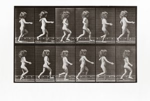 Criança correndo, placa 469 de Animal Locomotion, 1887 de Eadweard Muybridge