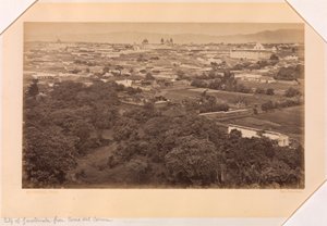 Cidade da Guatemala a partir do Cerro del Carmen, Guatemala de Eadweard Muybridge