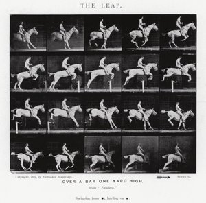 Eadweard Muybridge: O Salto (foto a p/b) de Eadweard Muybridge