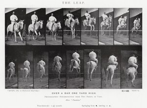 Eadweard Muybridge: O Salto (foto a p/b) de Eadweard Muybridge