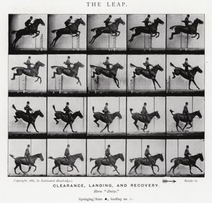 Eadweard Muybridge: O Salto (foto a p/b) de Eadweard Muybridge