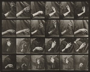 Movimento da mão; tempo de batida de Eadweard Muybridge
