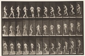 Placa 103. Virando e Escada Ascendente, Arremessador & Cálice em Mãos, 1872-1885 de Eadweard Muybridge