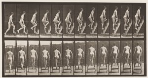 Placa 109. Escada Ascendente, 1872-1885 de Eadweard Muybridge