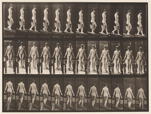 Placa 122. Inclinação Decrescente, Balde de Água em Cada Mão, 1872-1885 de Eadweard Muybridge