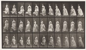 Placa 139.Descending Stairs Turning, 1885 de Eadweard Muybridge