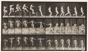 Placa 155. Salto, Corrida, Salto em Altura Direto de Eadweard Muybridge