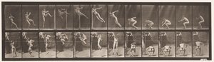 Placa 157. Saltando; Corrida Twist High Jump de Eadweard Muybridge