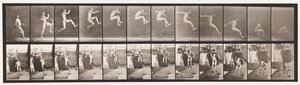 Placa 159. Salto; Corrida de salto em largura (tênis) de Eadweard Muybridge