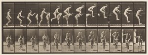 Placa 168. Salto; Sobre as costas do menino (Leap Frog) de Eadweard Muybridge