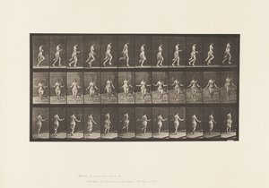Placa 174. Correndo e Pulando com Corda de Saltar, 1885 de Eadweard Muybridge