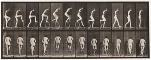 Placa 180. Subindo e descendo de uma cadeira de Eadweard Muybridge
