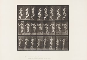Placa 185. Comprando no pé esquerdo, 1885 de Eadweard Muybridge