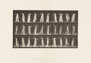 Placa 194.Dancing, 1885 de Eadweard Muybridge