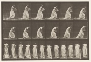 Placa 199. Circunferência, Ventilador na Mão Direita, 1885 de Eadweard Muybridge