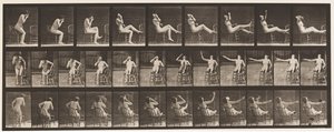 Placa 247. Sentado Colocando os pés na cadeira de Eadweard Muybridge