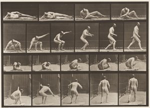 Placa 258. Erguendo-se do solo e saindo de Eadweard Muybridge