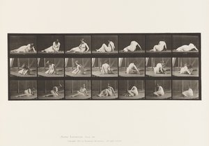 Placa 267. Girando e trocando de posição enquanto estava no solo, 1885 de Eadweard Muybridge