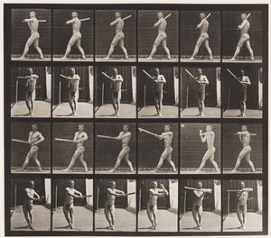 Placa 274. Base-ball; Rebatidas de Eadweard Muybridge