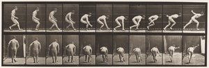 Placa 287. Bola de base; Correndo e pegando a bola de Eadweard Muybridge