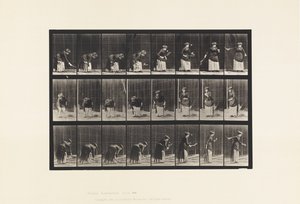 Placa 295. Ténis de Relva; Servir de Eadweard Muybridge