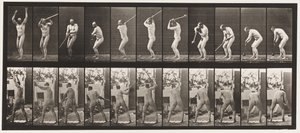 Placa 308. Lançamento do Martelo, 1885 de Eadweard Muybridge