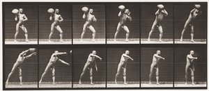 Placa 311. Levantando uma Rocha de 75 lb, 1885 de Eadweard Muybridge