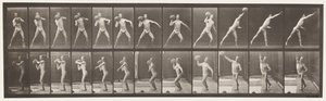 Placa 319. Levantando uma pedra de 75 libras de Eadweard Muybridge