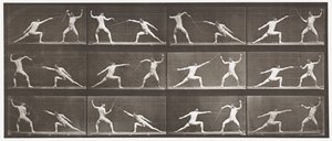 Ilustração 349. Esgrima, 1872-1885 de Eadweard Muybridge