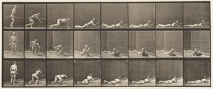 Placa 357. Deitado de bruços e atirando de Eadweard Muybridge