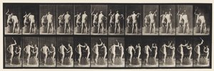 Placa 375. Ferreiros, Dois Modelos, Martelar em bigorna de Eadweard Muybridge