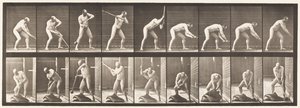 Placa 396. Batendo com uma marreta de Eadweard Muybridge