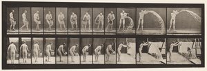 Chapa 399. Esvaziando Balde de Água, 1872-1885 de Eadweard Muybridge