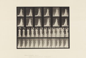 Placa 39. Andando, Mãos Envolvidas em Tricô, 1872-1885 de Eadweard Muybridge