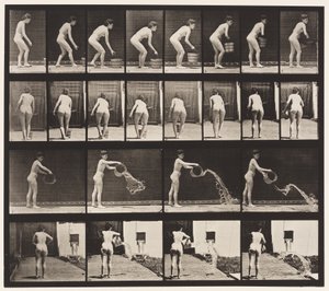 Placa 401. Esvaziando o balde de água de Eadweard Muybridge