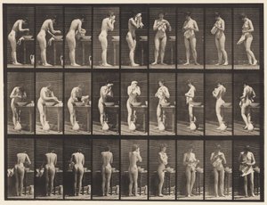 Placa 412. Lavar, limpar o rosto e virar de Eadweard Muybridge