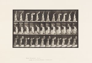 Prato 41. Andando, Flertando um Ventilador de Eadweard Muybridge