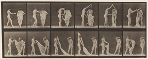 Placa 427. Sanita; Dois modelos de Eadweard Muybridge