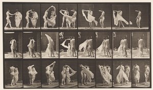Chapa 429. Sanita; Dois Modelos, 1 Despir 8, 1872-1885 de Eadweard Muybridge