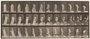 Placa 430. Sanita; Descolando Roupas, 1872-1885 de Eadweard Muybridge