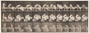 Placa 436. Fazendo uma cama de Eadweard Muybridge