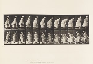 Placa 437. Colocação do balde e preparação para varrer de Eadweard Muybridge