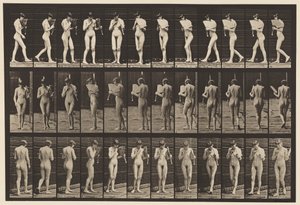 Prato 46. Andar, namoriscar um ventilador e dar meia-volta de Eadweard Muybridge