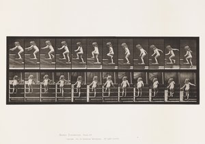 Prato 473. Criança, andando lá em cima de Eadweard Muybridge