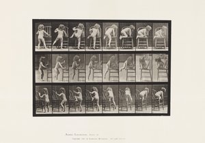 Prato 475. Criança, Subindo na Cadeira de Eadweard Muybridge