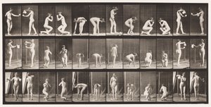 Placa 501. Diversos, inclinar-se, ajoelhar-se etc. de Eadweard Muybridge
