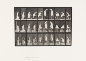 Prato 513. Entrar e sair da mesa de Eadweard Muybridge