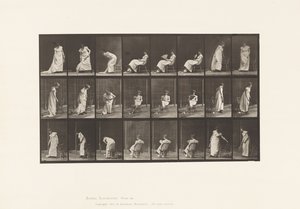 Placa 518.Sitting Down, Rising, etc, 1885 de Eadweard Muybridge