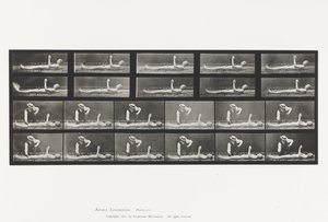 Placa 556.Local Chorea; A, B, Enquanto Deitado de Eadweard Muybridge