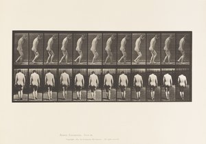 Placa 558.Paraplegia; Parcial; Andando, 1885 de Eadweard Muybridge